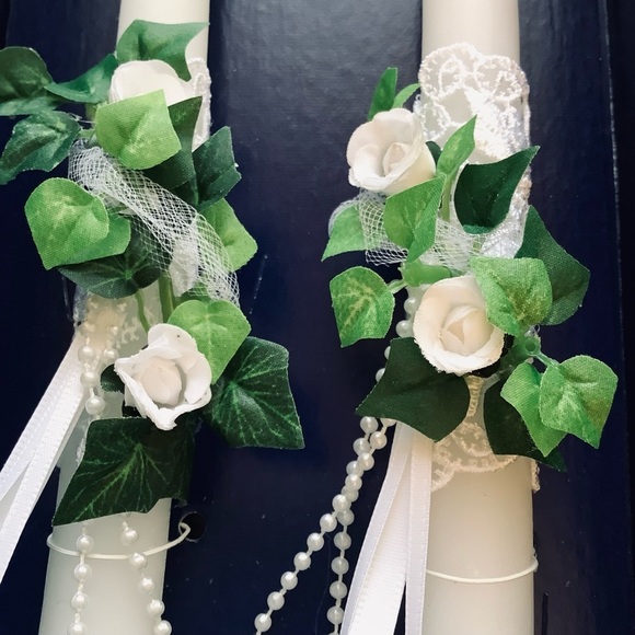 Wedding Star Elite Bridal Collection Taper Candles and Rose Bouquet - Picture 4 of 11